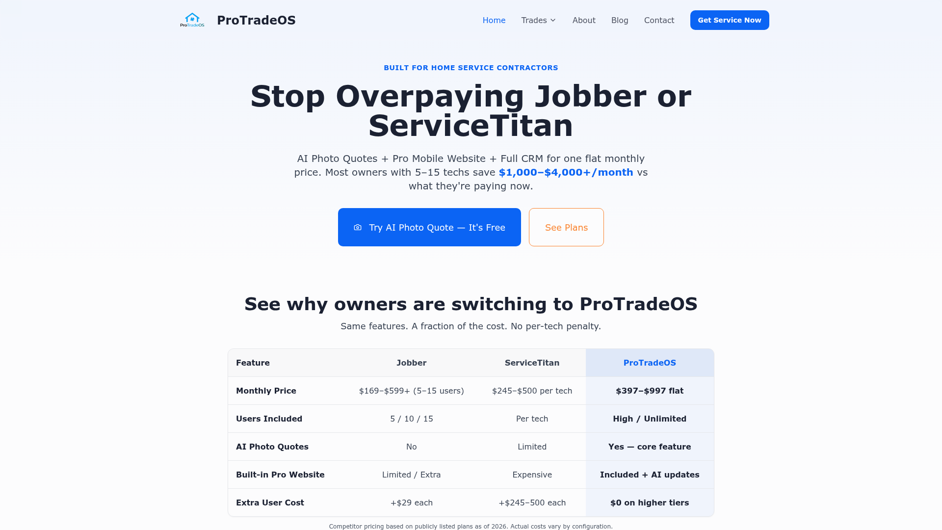 ProTradeOS preview