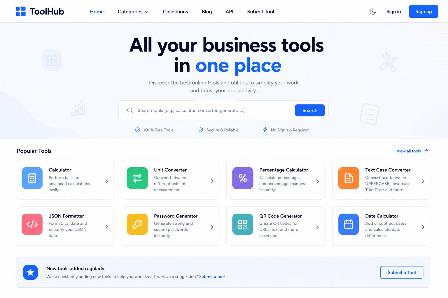 ToolHub preview